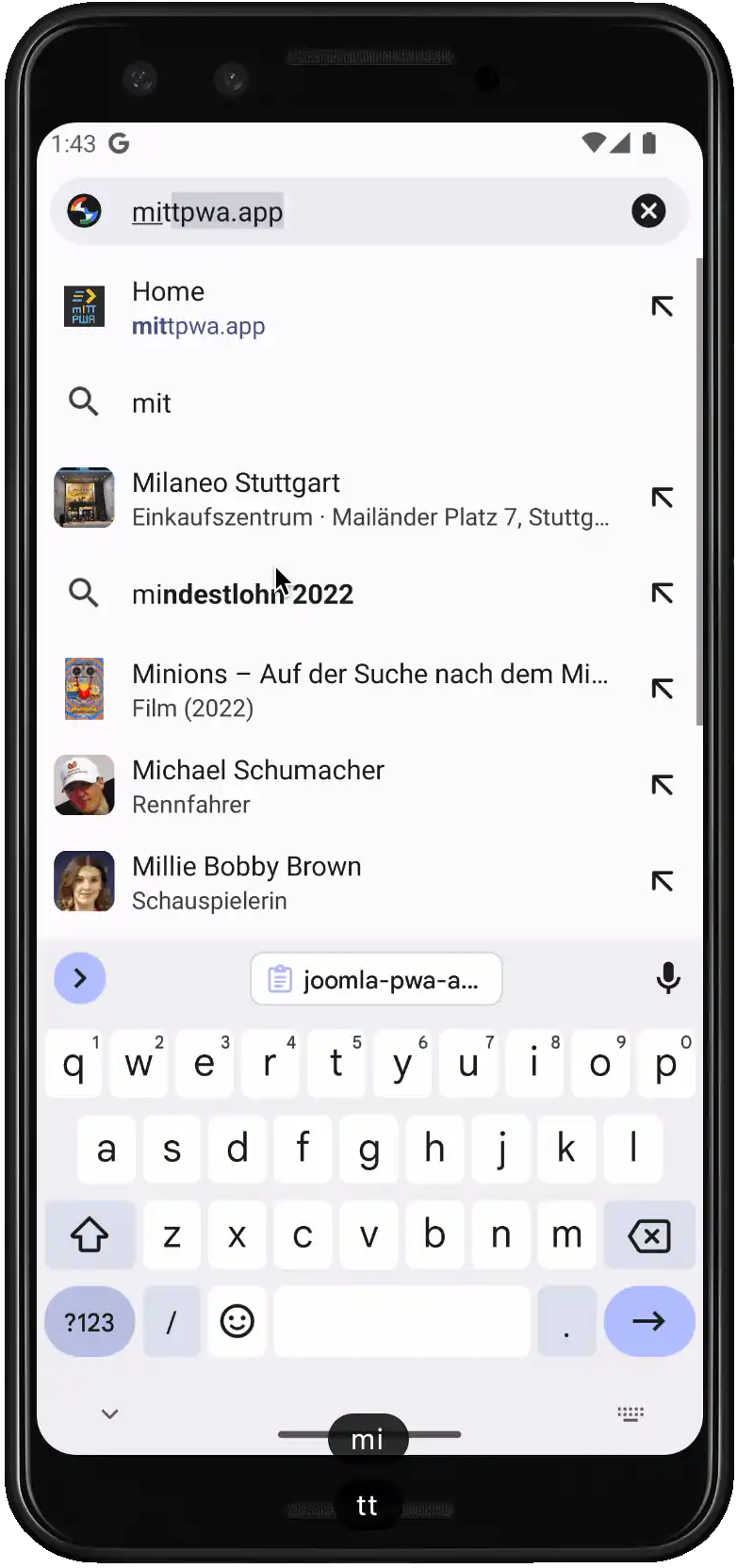 Joomla PWA  installieren