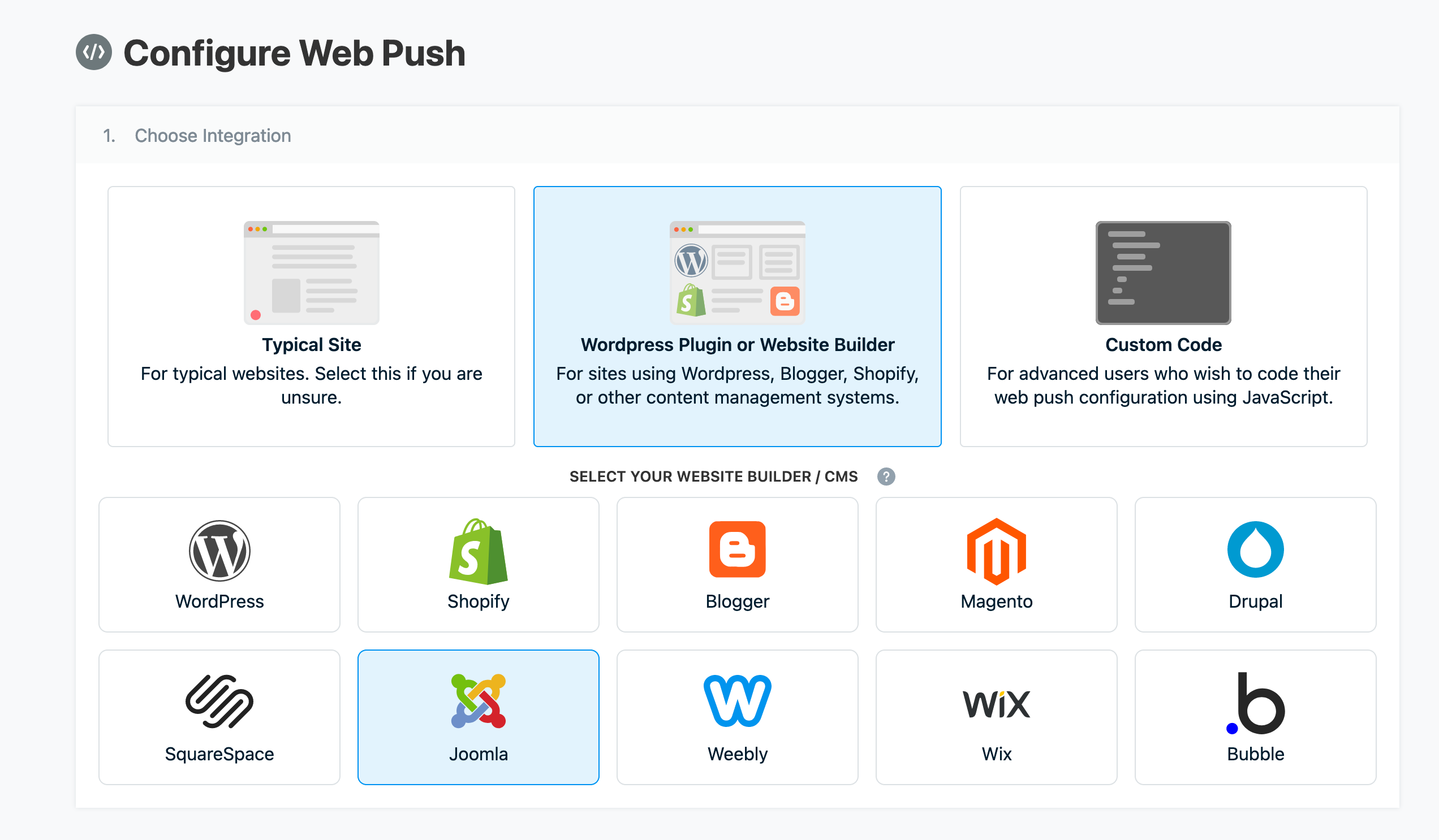 Joomla PWA One Signal Configuration